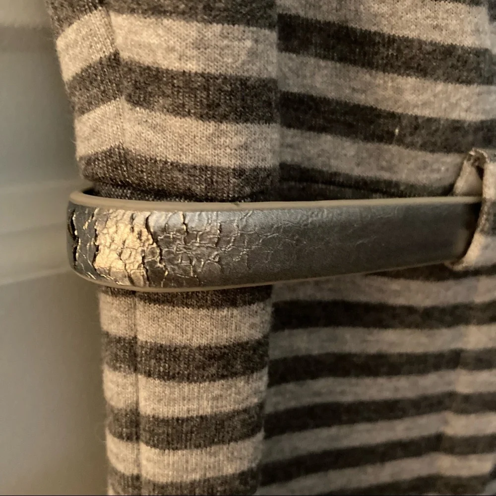 Gray Belted Wear to Work Dress - Picture 7 of 7